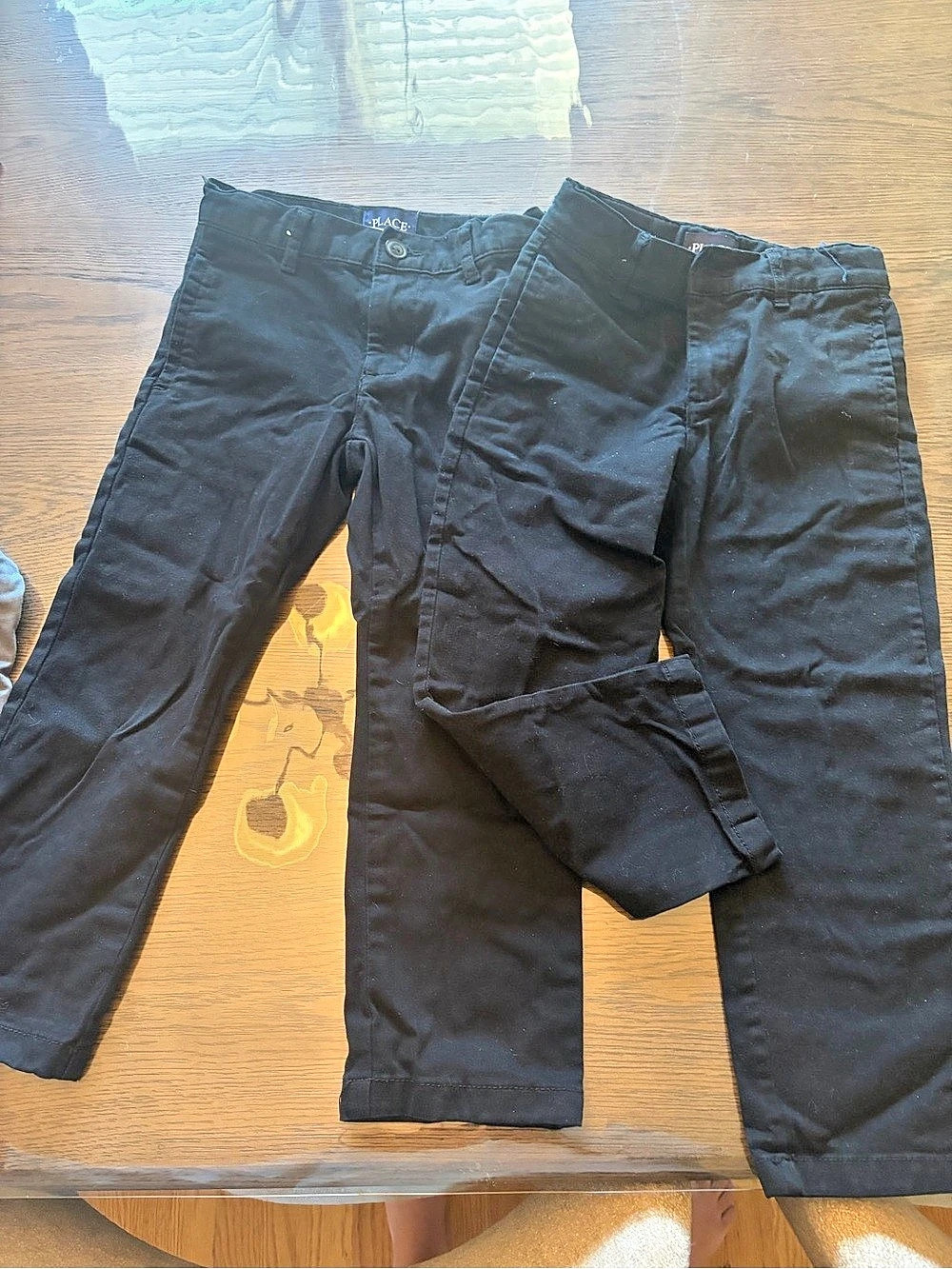 The Children's Place Boys Black Jeans Size 5 Two Pair
